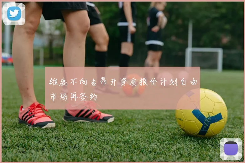 雄鹿不向吉昂开资质报价计划自由市场再签约